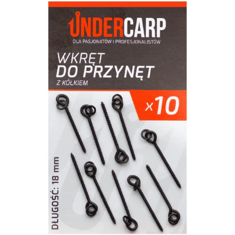 Wkręt Do Przynęt Z Kółkiem Under Carp 18mm Tani