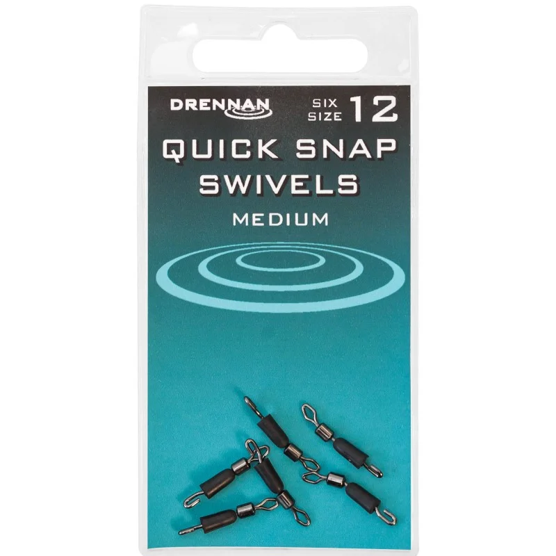 Łączniki Drennan Quick Snap Swivels - 12 Medium Wybór klientów