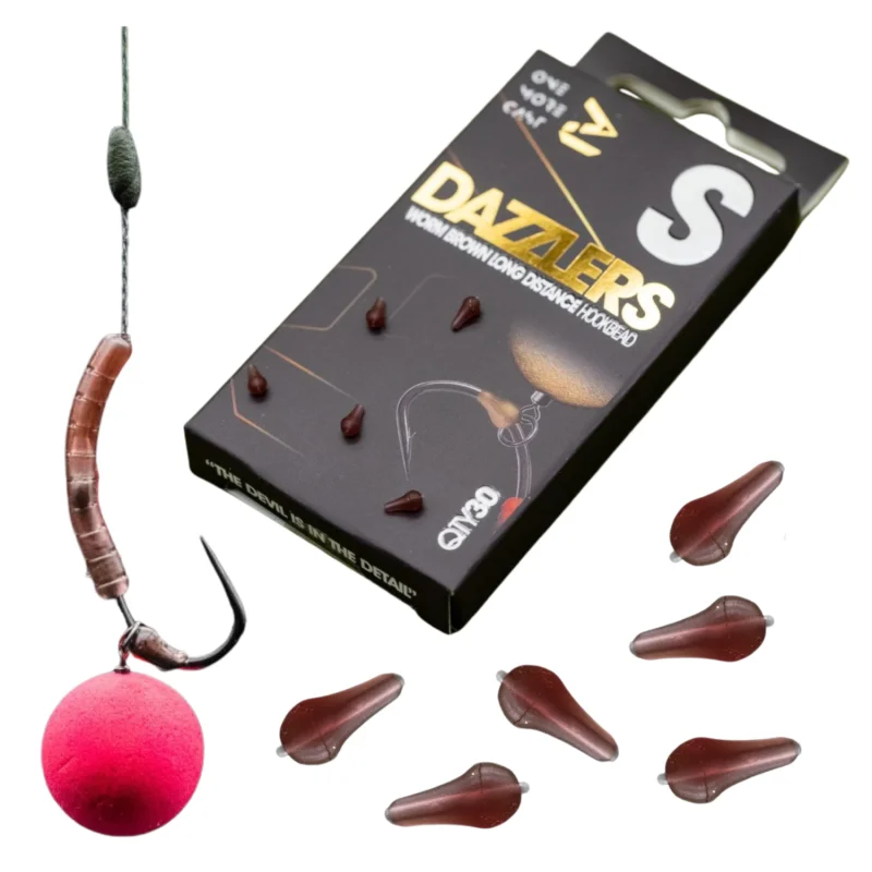 Darmowy zwrot Pozycjonery One More Cast Dazzlers Worm Brown Long Distance Hookbead - Small