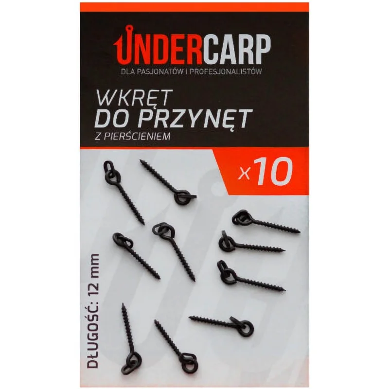 Wkręt Do Przynęt Z Pierścieniem Under Carp 12mm Nowy