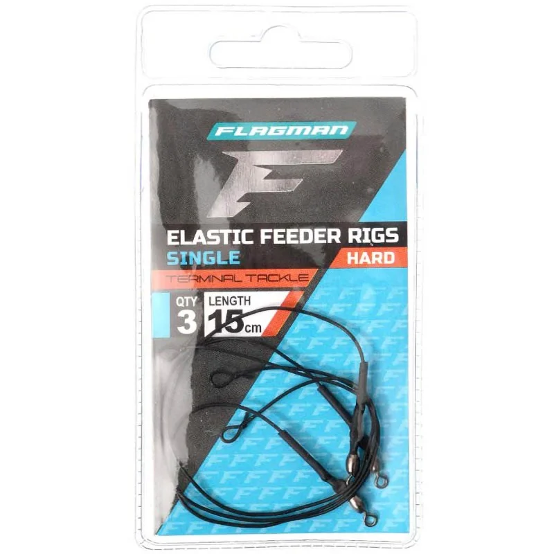 Wyprzedaż Amortyzatory Flagman Elastic Single Feeder Rigs Hard - 15cm