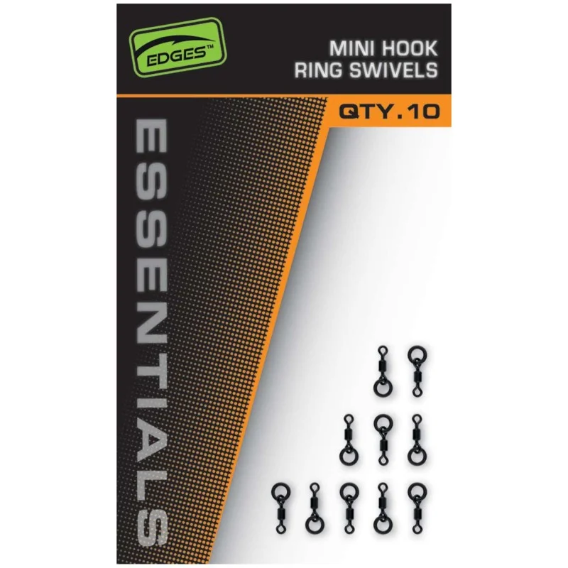 Łatwy zwrot Mikrokrętliki Fox Edges Mini Hook Ring Swivels