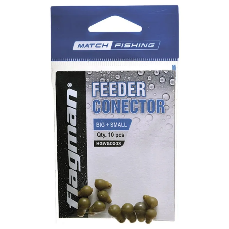 Taniej Szybkozłączka Flagman Feeder Connector Green - Big+Small 10szt