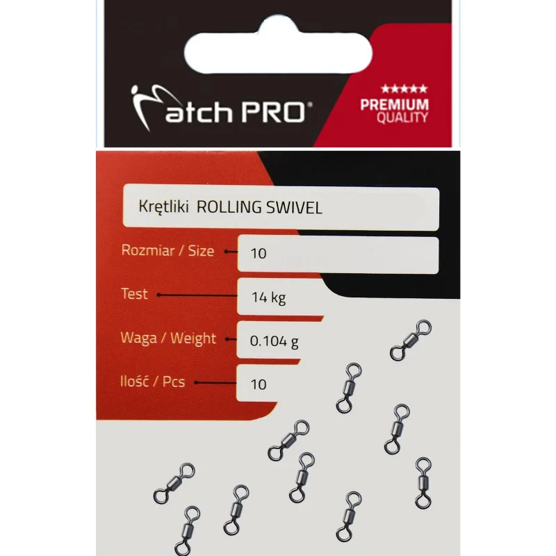 Zamów teraz Krętlik MatchPro Rolling Swivel nr 8/19kg