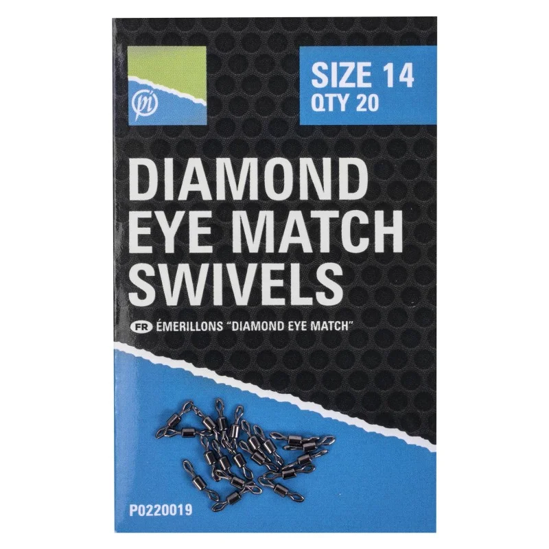 Popularny Krętliki Preston Diamond Eye Match Swivels - 12