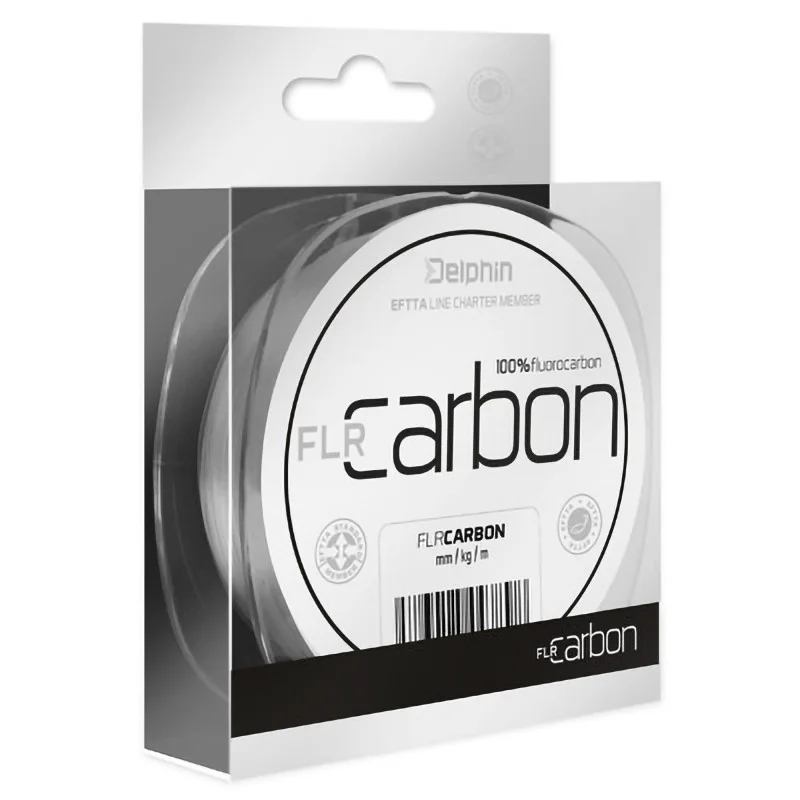 Łatwy zwrot Fluorocarbon Delphin Flr Carbon - 100% 0,26mm 4,8kg 20m