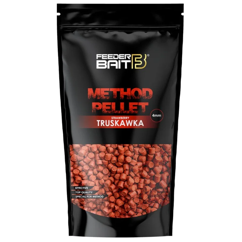 Super okazja Pellet Feeder Bait Method Truskawka 4mm 1kg
