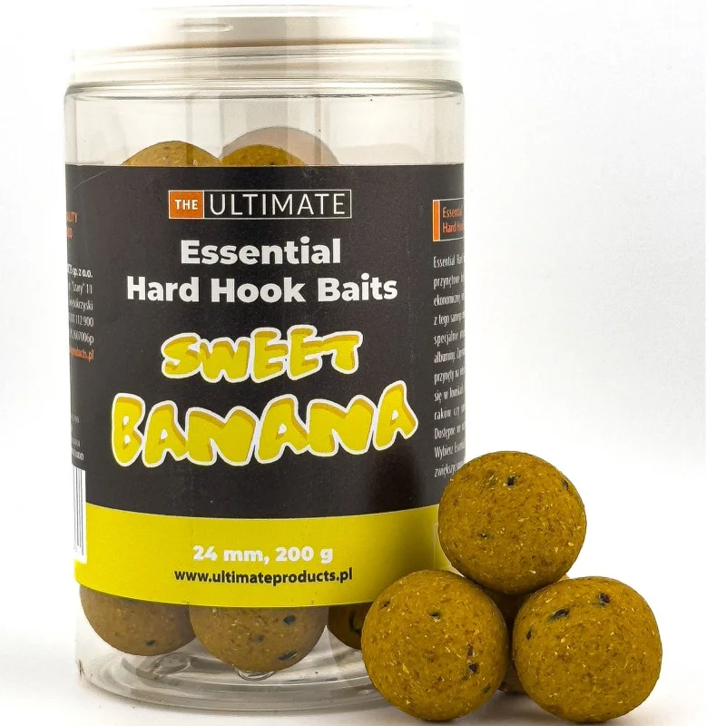 Darmowy zwrot Kulki Ultimate Products Essential Hard Hook Baits Sweet Banana 24mm 200g