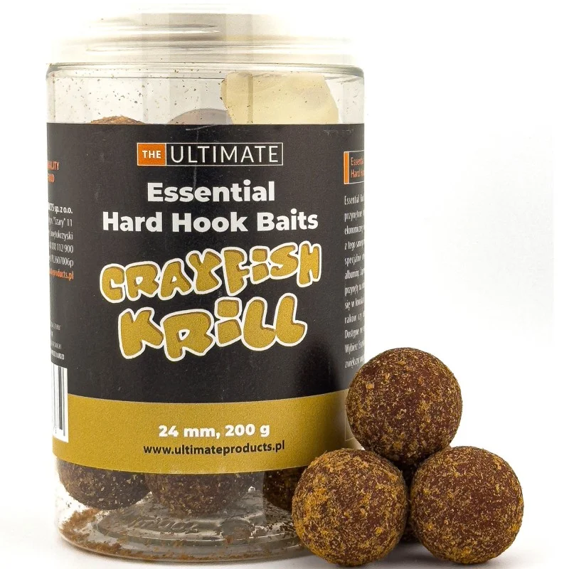 Kulki Ultimate Products Essential Hard Hook Baits Crayfish Krill 24mm 200g Dostępne od ręki