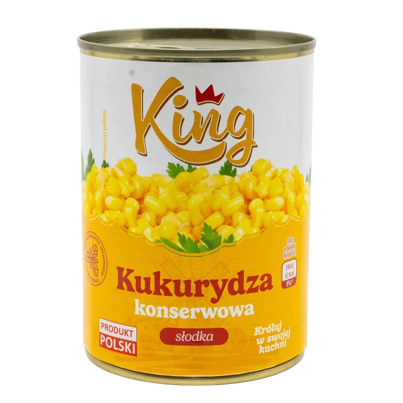 Okazja Kukurydza Konserwowa King Słodka 400g