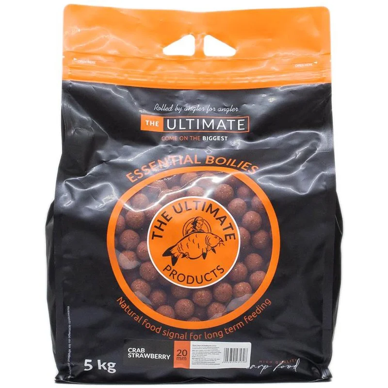 Hit cenowy Kulki Zanętowe Ultimate Products Essential Crab Strawberry 20mm 5kg