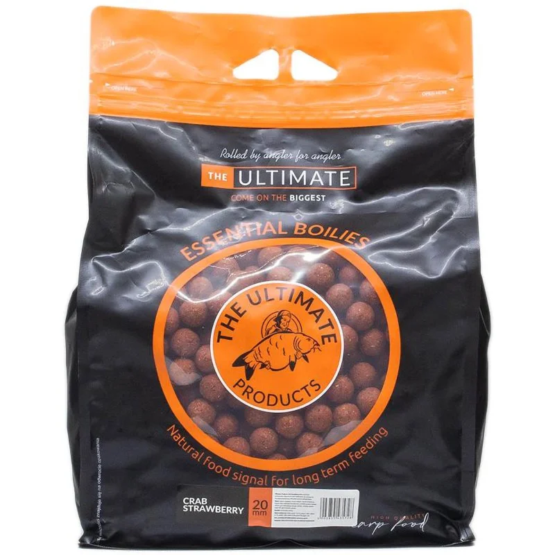 Kulki Zanętowe Ultimate Products Essential Crab Strawberry 20mm 10kg Nowy
