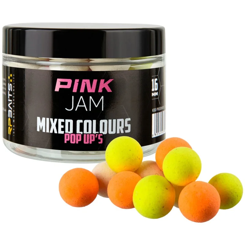 Rabat Kulki RP Baits Pink Jam Mixed Colours Pop Up 16mm