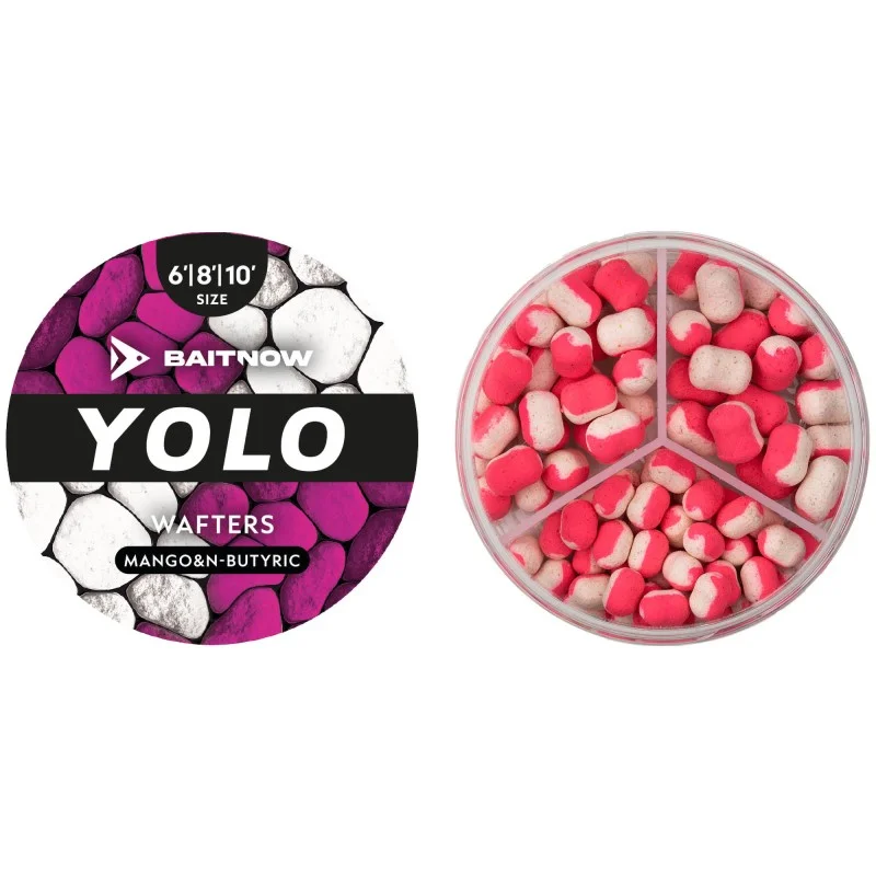 Wafters BaitNow Method Feeder Yolo White&Pink Mango&N-butyric 6/8/10mm 24g Popularny