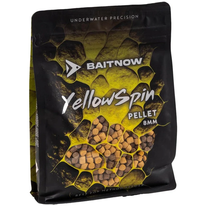 Tani Pellet BaitNow Method Feeder Yellow Spin 8mm 800g