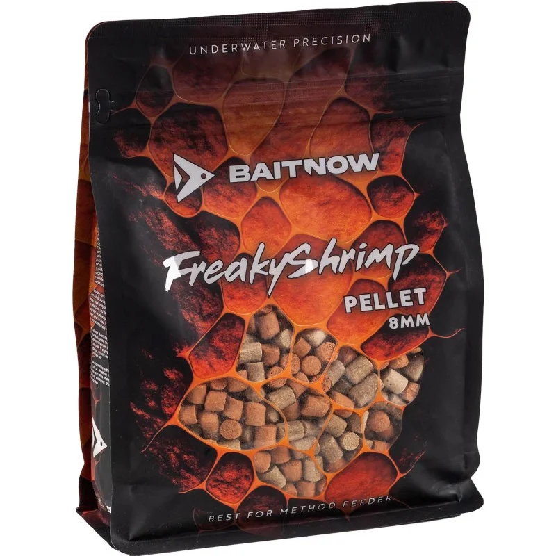 Ostatnia szansa Pellet BaitNow Method Feeder Freaky Shrimp 8mm 800g