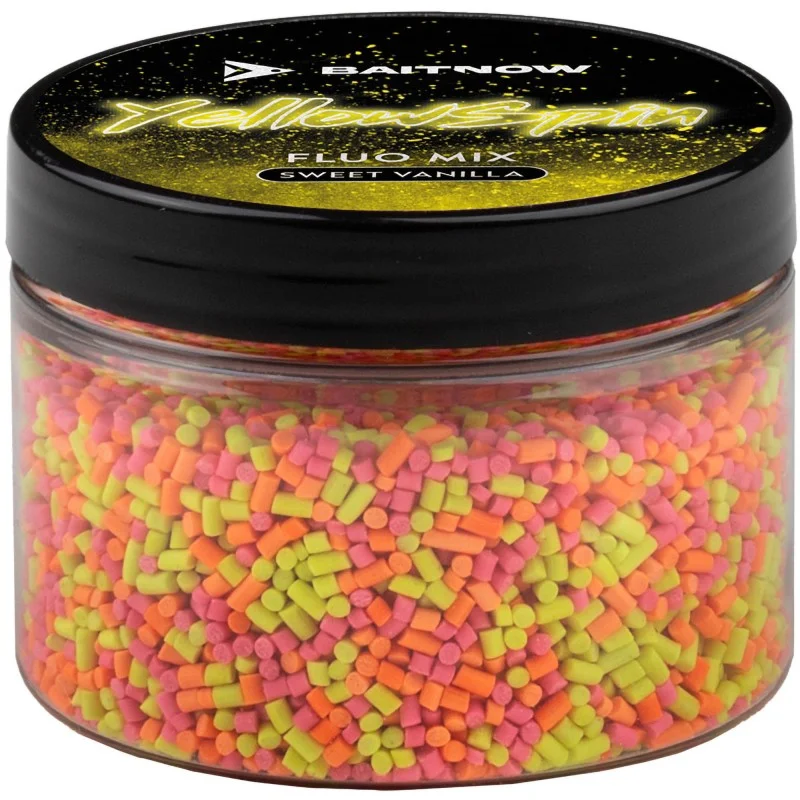Bestseller Dodatek BaitNow Method Feeder Fluo Mix Yellow Spin 150g