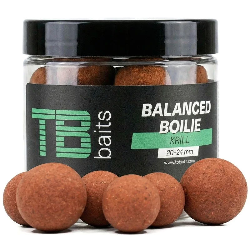 Nowość Kulki TB Baits Balanced + Atractor Krill 100g 20-24 mm