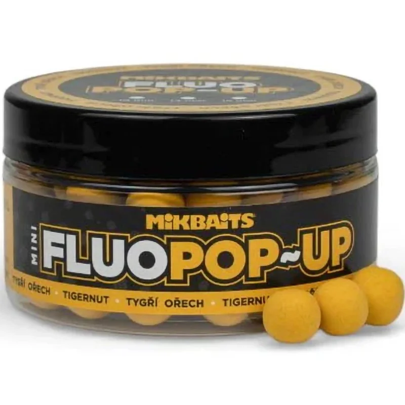 Kulki Mikbaits Mini Pop-Up Fluo 100ml - Orzech Tygrysi 10mm Tylko do końca tygodnia