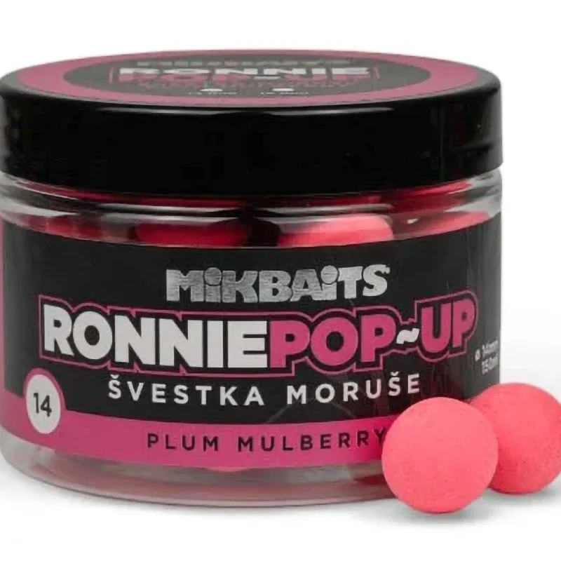 Kulki Mikbaits Ronnie Pop-Up 150ml - Śliwka Morwa 14mm Wyprzedaż