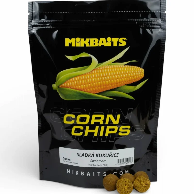 Kulki Mikbaits Corn Chips 300g - Słodka Kukurydza 20mm Szybka dostawa