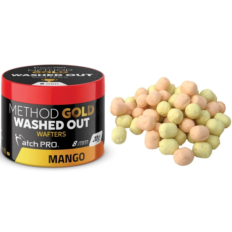 Zamów dziś Kulki MatchPro Method Gold Wafters Washed Out Mango 8mm 20g