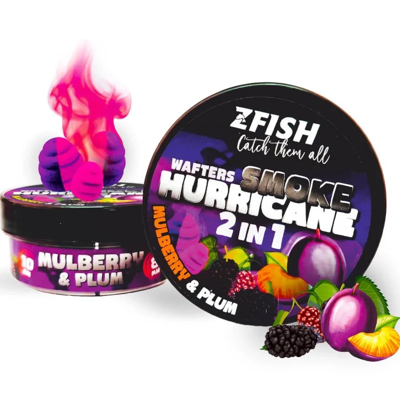 Kulki Zfish Smoke Hurricane Wafters 2in1 8/10mm Mulberry Plum Do wyczerpania zapasów
