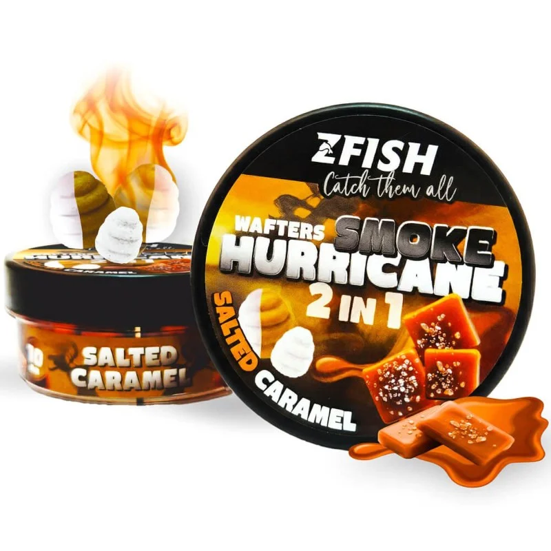 Kulki Zfish Smoke Hurricane Wafters 2in1 8/10mm Salted Carmel Wysoka jakość