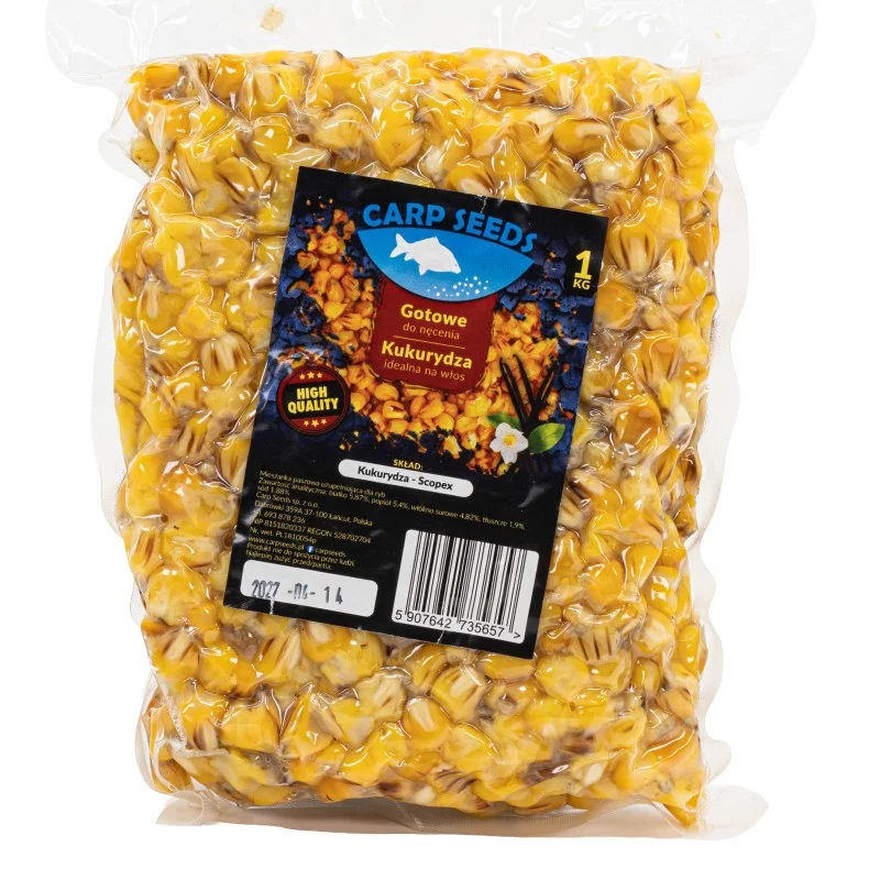Wysoka jakość Kukurydza Carp Seeds Scopex 1kg