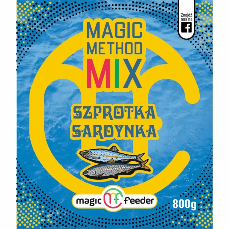 Zanęta Magic Feeder Magic Method Mix Szprotka Sardynka 800g Okazja
