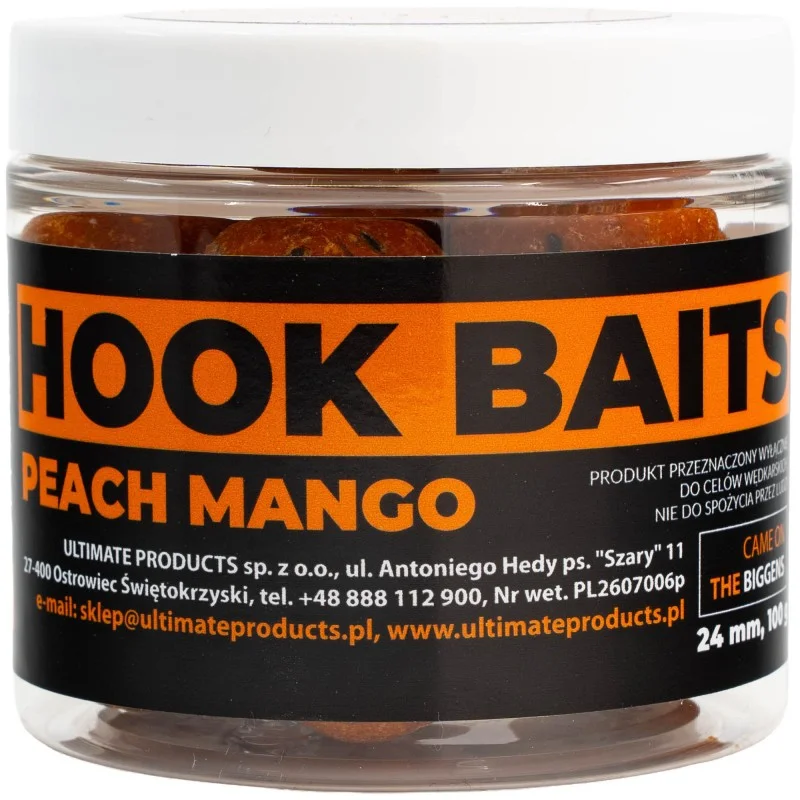 Niska cena Kulki Haczykowe Ultimate Products Peach Mango 24mm