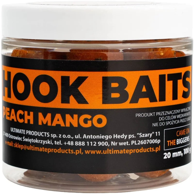Kulki Haczykowe Ultimate Products Peach Mango 20mm Darmowa dostawa