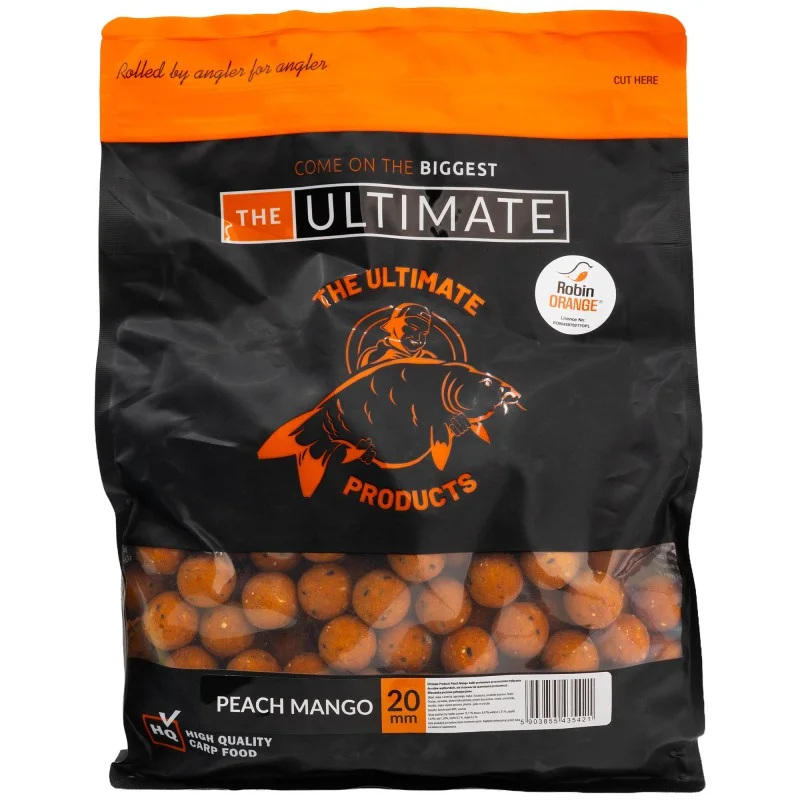 Kulki Zanętowe Ultimate Products Peach Mango 20mm 1kg Bezpieczna płatność