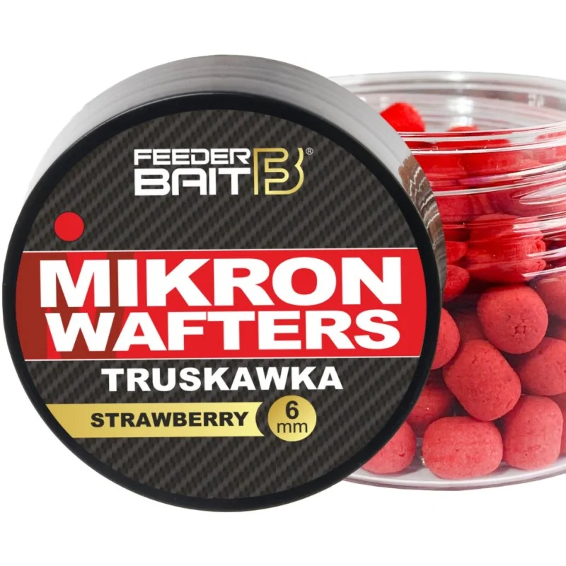 Zniżka Mikron Wafters Feeder Bait Truskawka