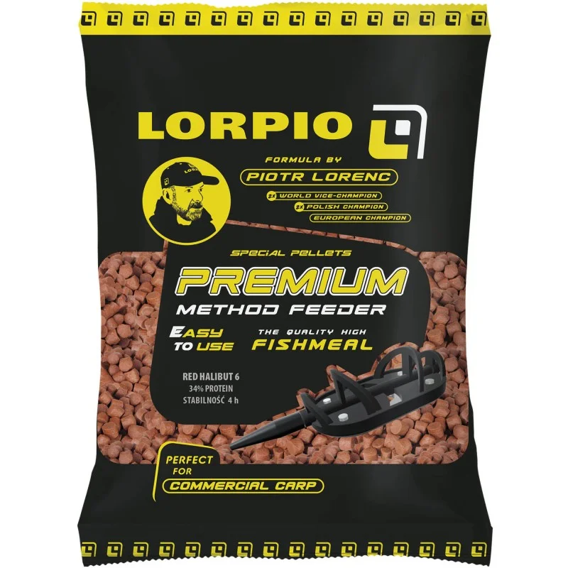 Pellet Lorpio Red Halibut 2mm 700g Wybór klientów