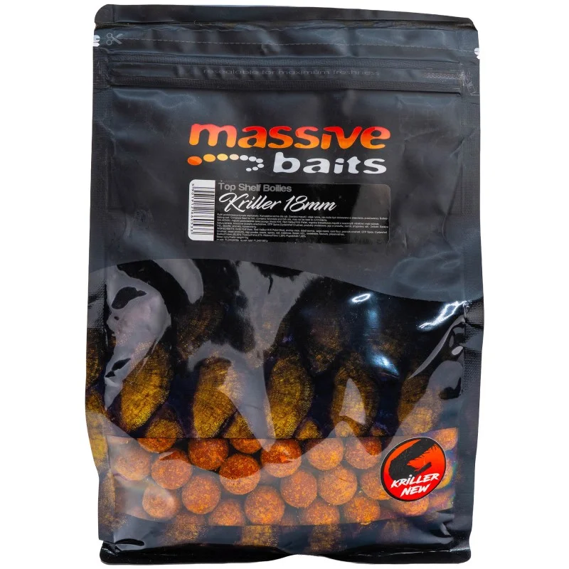 Kulki Zanętowe Massive Baits Top Shelf Kriller 18mm 1kg Taniej