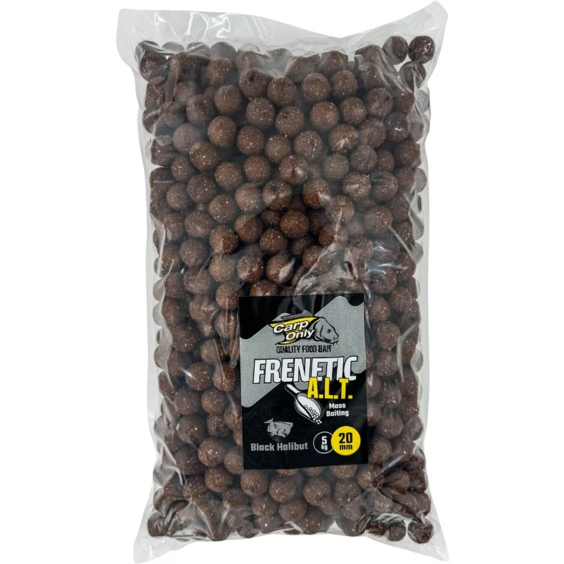Dostępne od ręki Kulki Zanętowe Carp Only Franetic A.L.T. Black Halibut 20mm 5kg