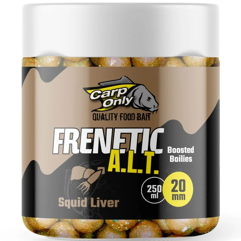 Darmowy zwrot Kulki W Dipie Carp Only Frenetic A.L.T. Squid Liver 20mm 250ml