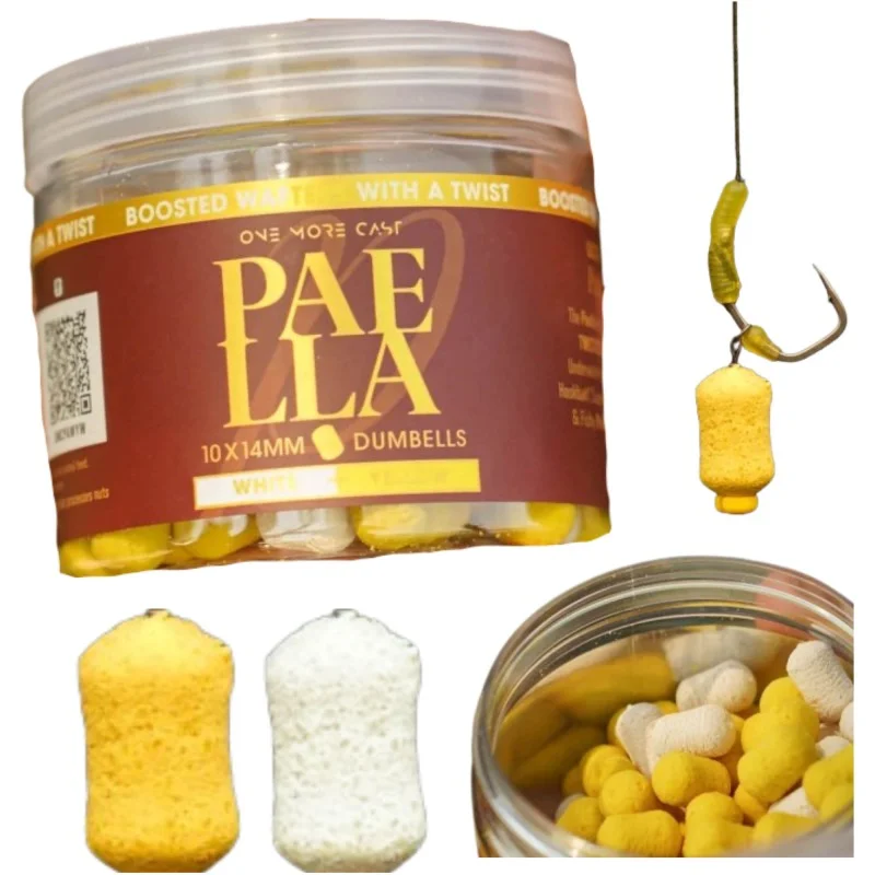 Kulki One More Cast Paella Boosted Fluoro Wafters White & Yellow 10x14mm Nowy