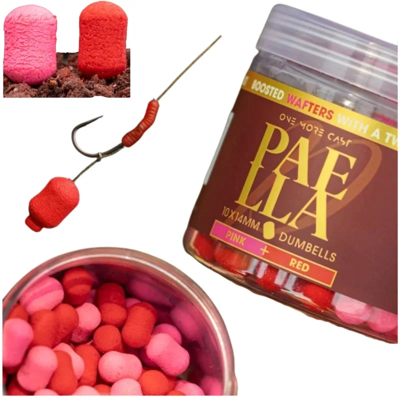 Darmowa dostawa Kulki One More Cast Paella Boosted Fluoro Wafters Red & Pink 10x14mm