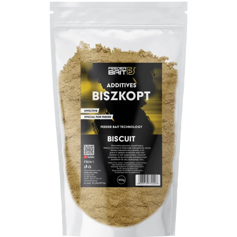 Dodatek Zanętowy Feeder Bait Biszkopt 400g Łatwy zwrot