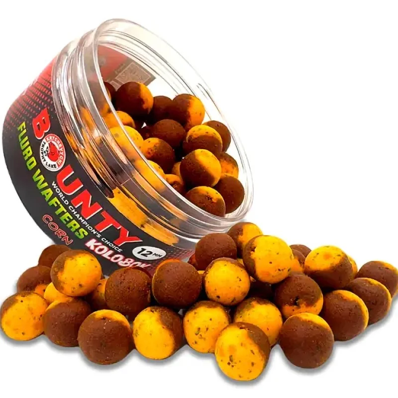 Obniżka ceny Kulki Bounty Fluro Wafters Kolobok Halibut/ Tiger Nut 14mm