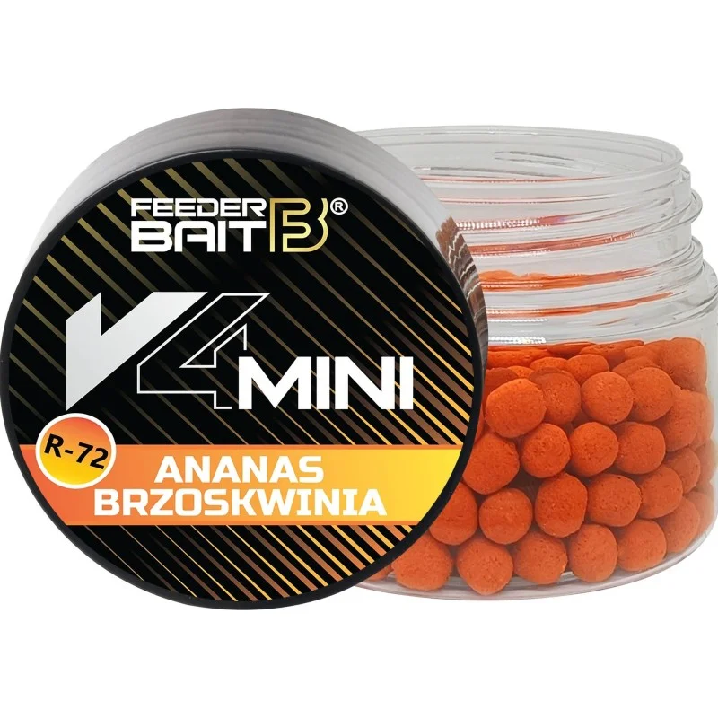 Kulki Feeder Bait V4 Mini R-72 - Ananas Brzoskwinia 4mm Oferta limitowana