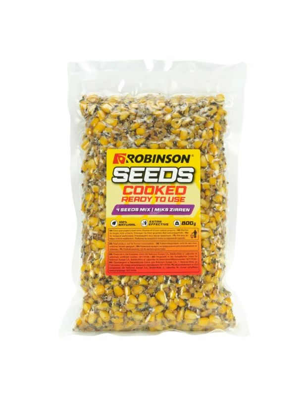 Niska cena Mix 4 Rodzajów Gotowane Ziarno Robinson 800g