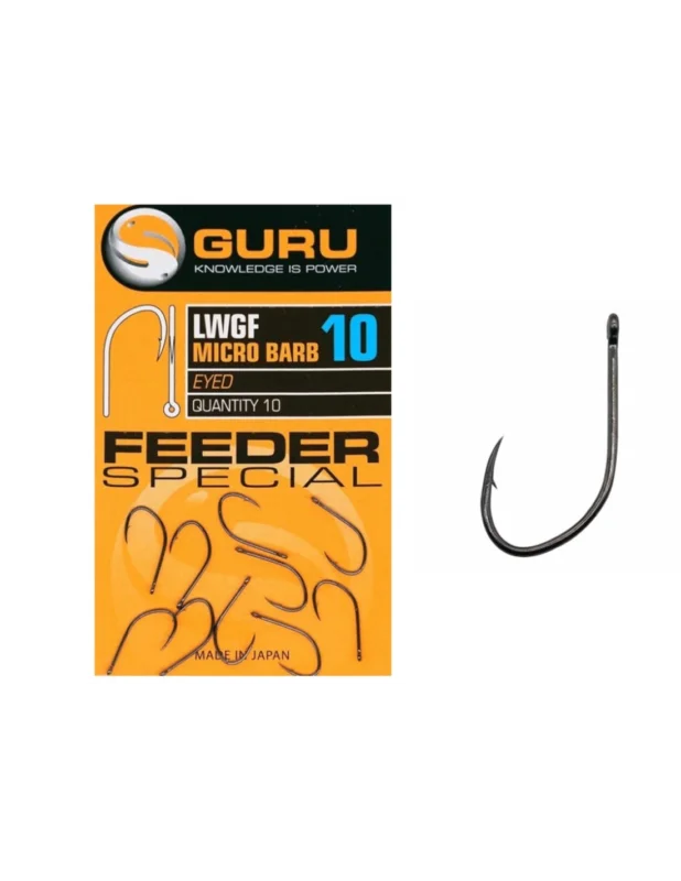Bezpieczne zakupy Haczyki Guru LWG Micro Barbed Eyed Feeder- 14