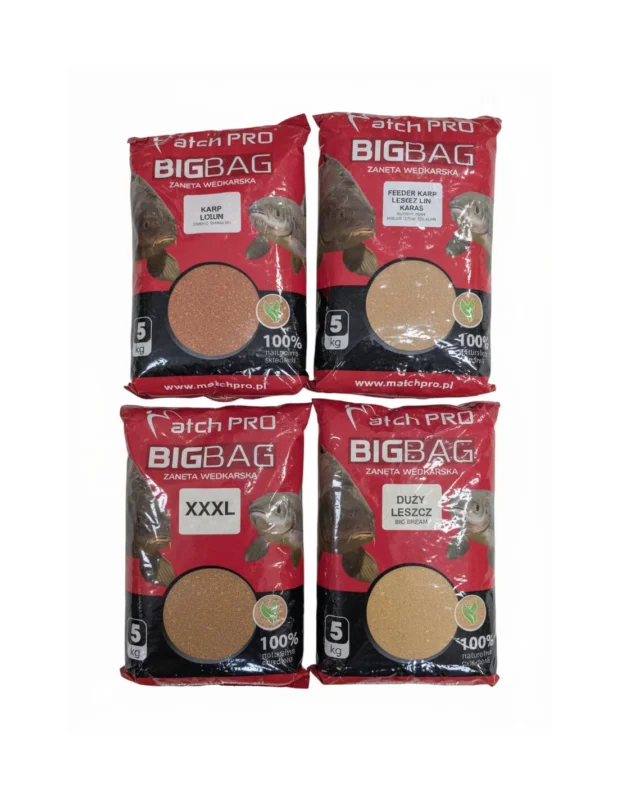 Ostatnie sztuki Zestaw Zanęt Matchpro BIG BAG 20kg