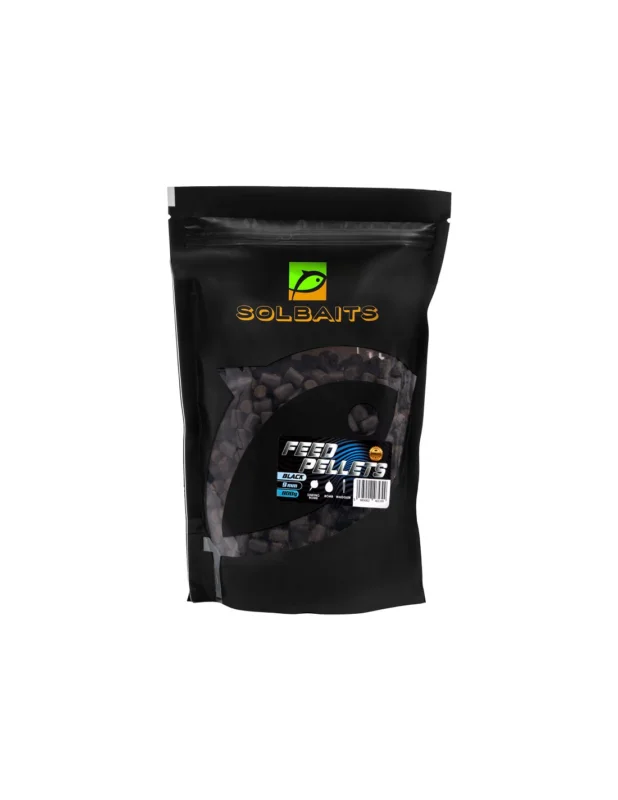 Pellet Solbaits Feed Black 9mm 800g Nowy