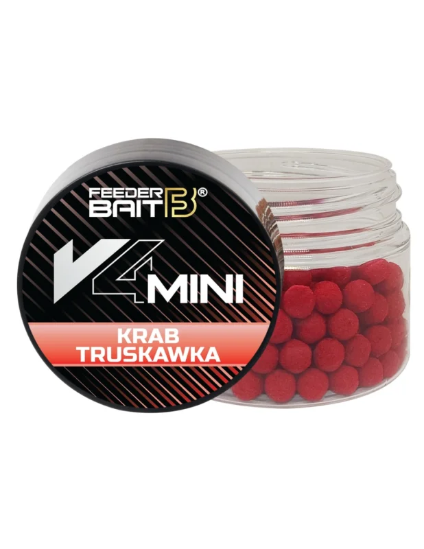 Darmowy zwrot Wafters Feeder Bait V4 Mini - Krab & Truskawka 4mm