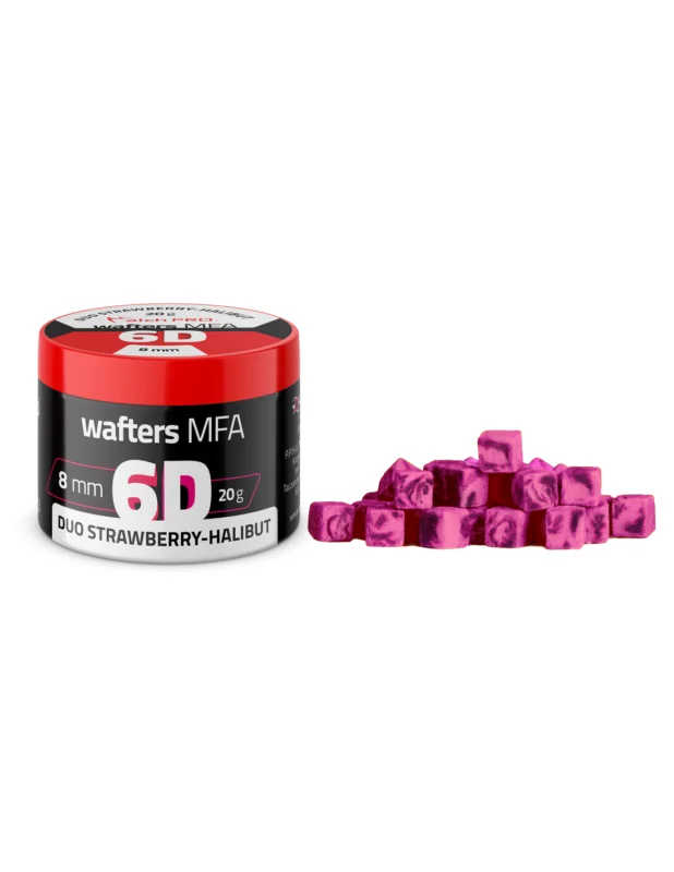 Przynęta MatchPro 6D MFA Wafters Halibut Truskawka 8mm Łatwy zwrot