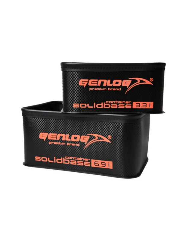 Zestaw 2 pojemników GENLOG EVA Solid Base Carbon 28x19x13+1 Dostępne od ręki